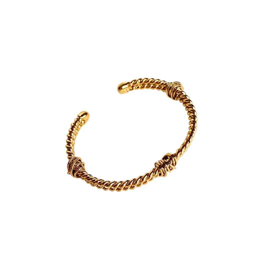 BRAZALETE TORCIDO DOBLE
