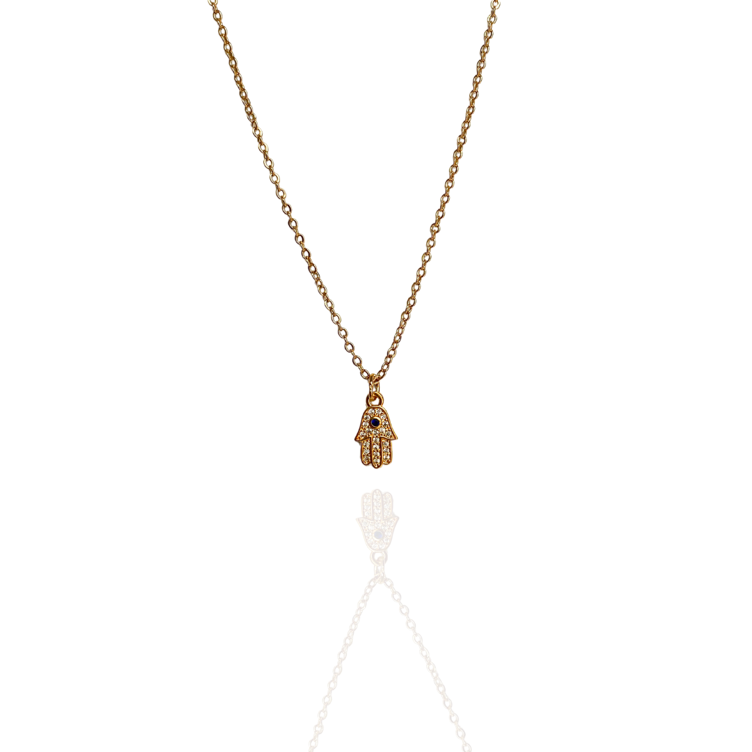 COLLAR HAMSA ZIRCONIAS