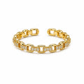 ANILLO ESLABONES LISO Y ZIRCONIAS