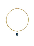GARGANTILLA CON CHARM AGATA AZUL