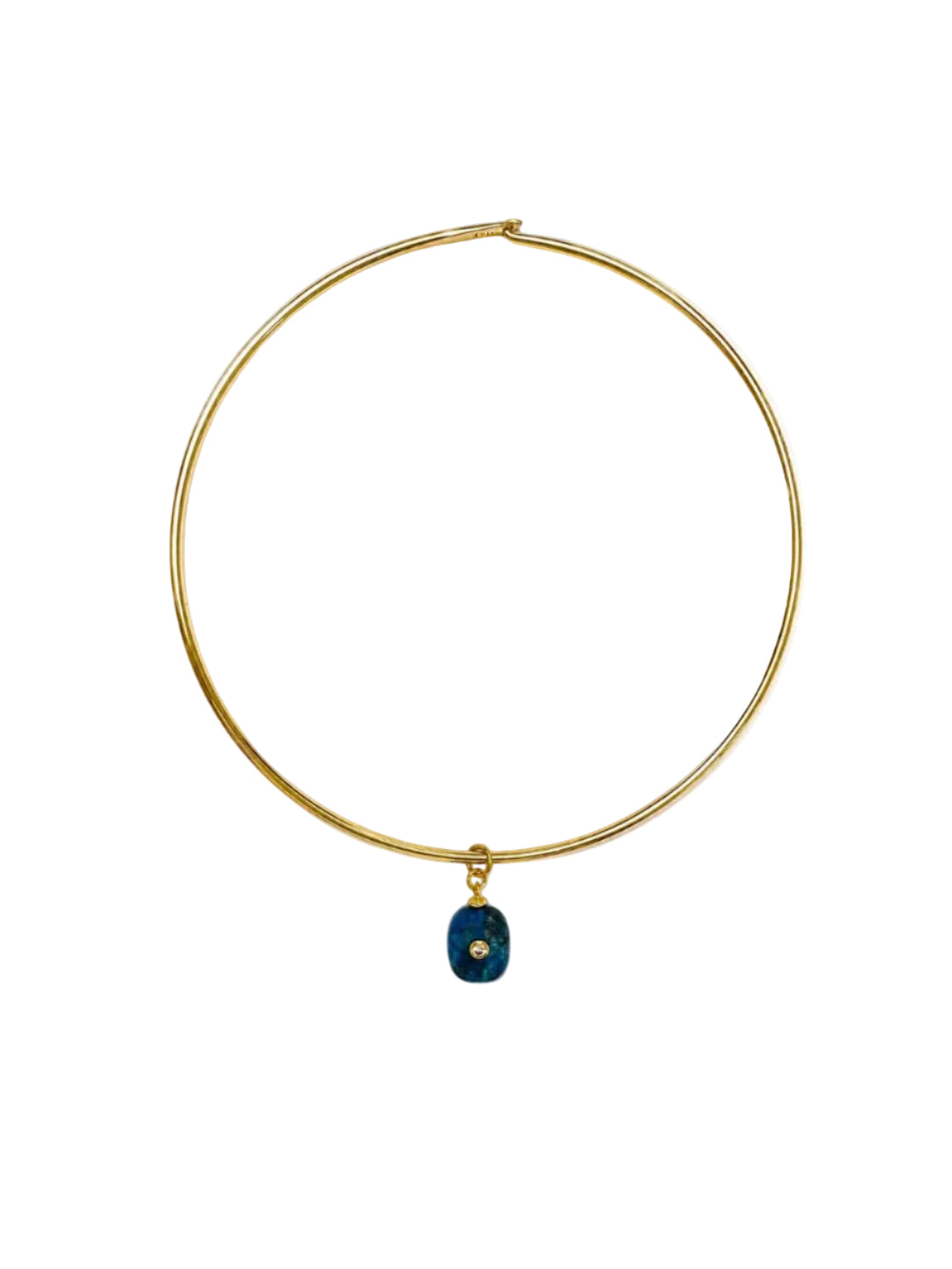 GARGANTILLA CON CHARM AGATA AZUL