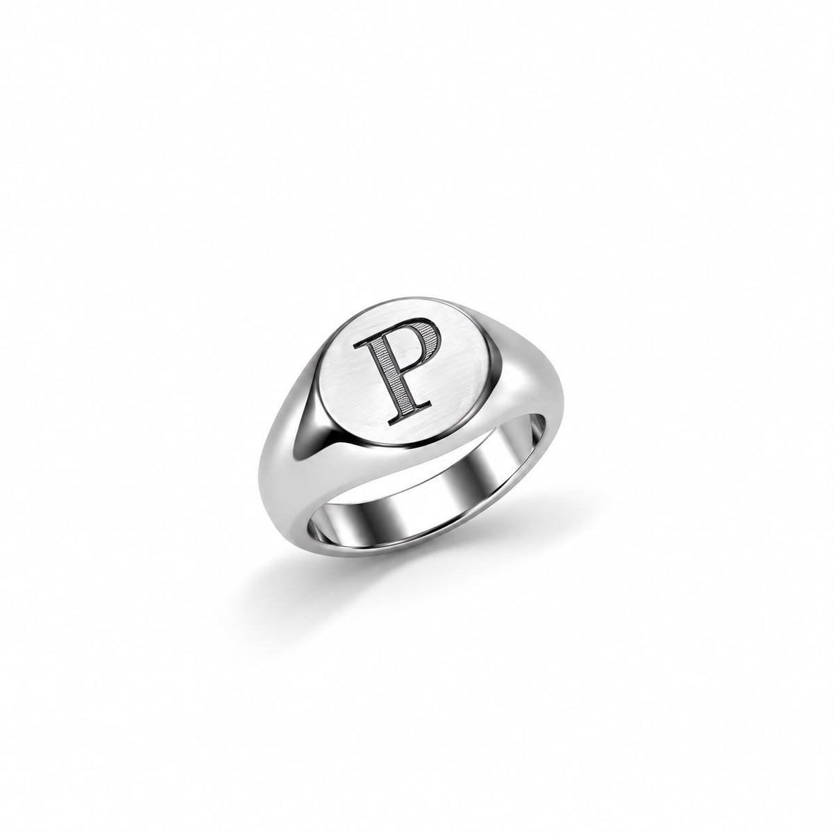 ANILLO INICIAL CUADRADA PLATEADO