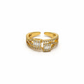 ANILLO CUADROS ZIRCONIAS