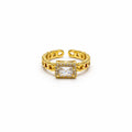 ANILLO ESLABONES Y ZIRCONIA