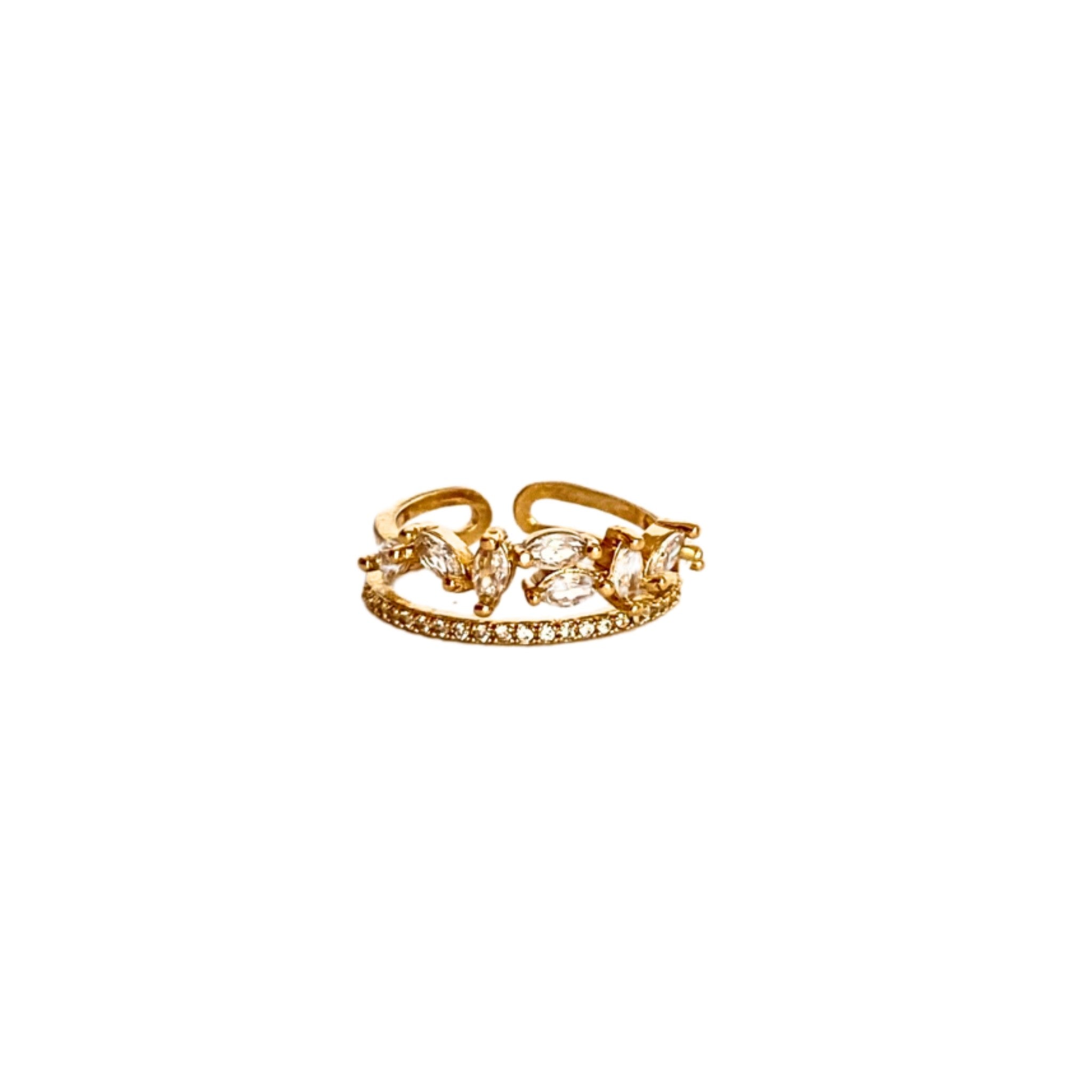 ANILLO GUIRNALDA ZIRCONIAS