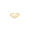 ANILLO TEXTURA CON ZIRCONIA