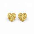 ARETES CORAZON MARTILLADO