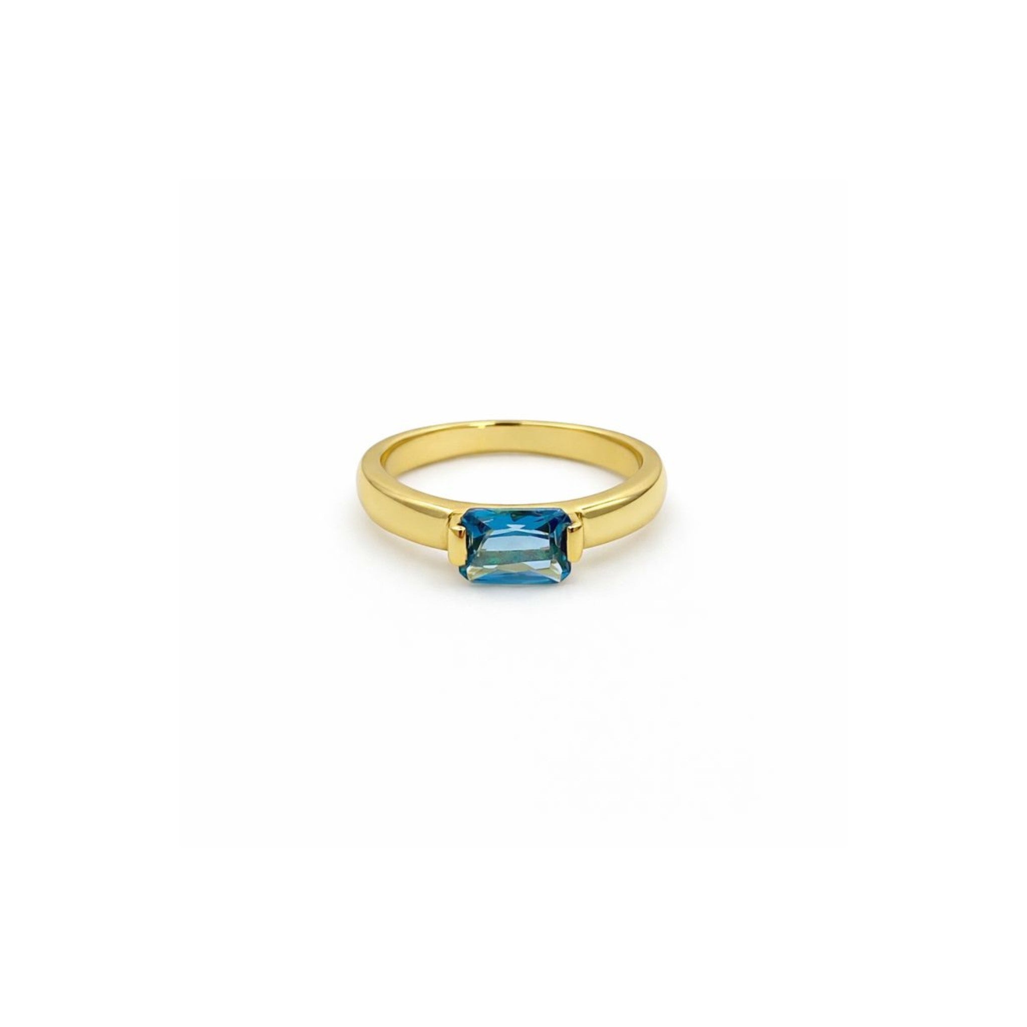 ANILLO ZIRCONIA AQUA