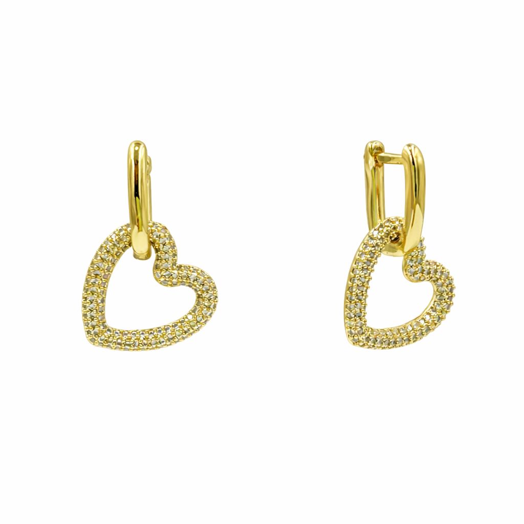 ARRACADAS HERRADURA CORAZON