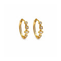 HOOP EARRINGS ZIRCONIA SHAPES