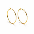 LARGE PLAIN HOOP EARRINGS