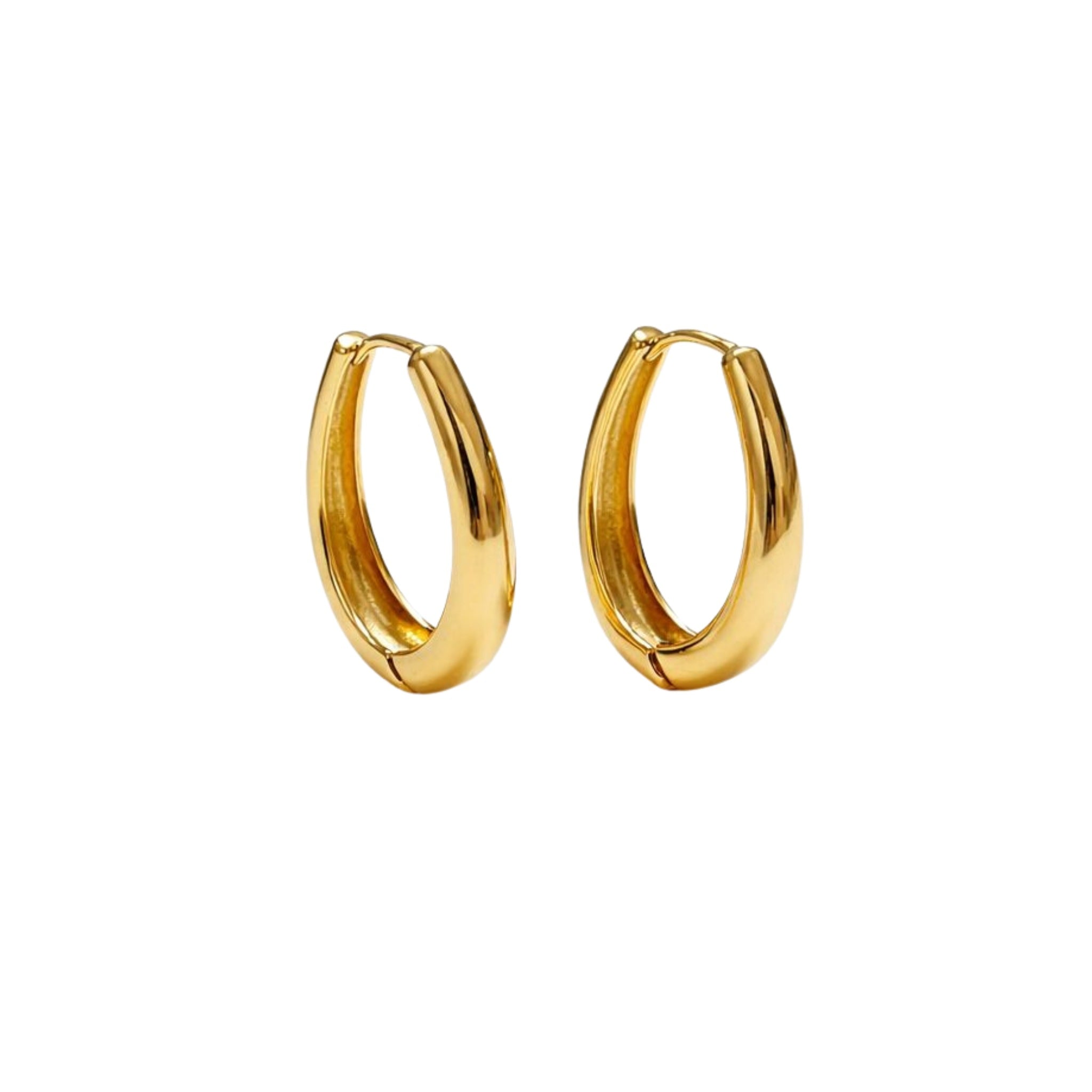 ARRACADAS OVAL LISA HUECA