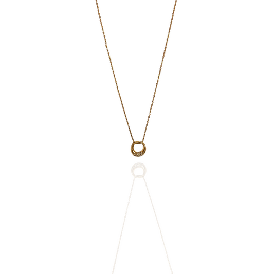 MINI ZIRCONIA HOOP NECKLACE