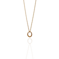 OVAL HOOP NECKLACE