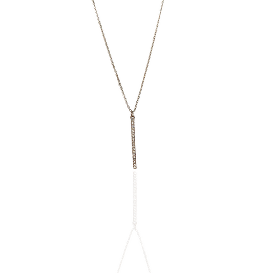 COLLAR BARRA ZIRCONIAS