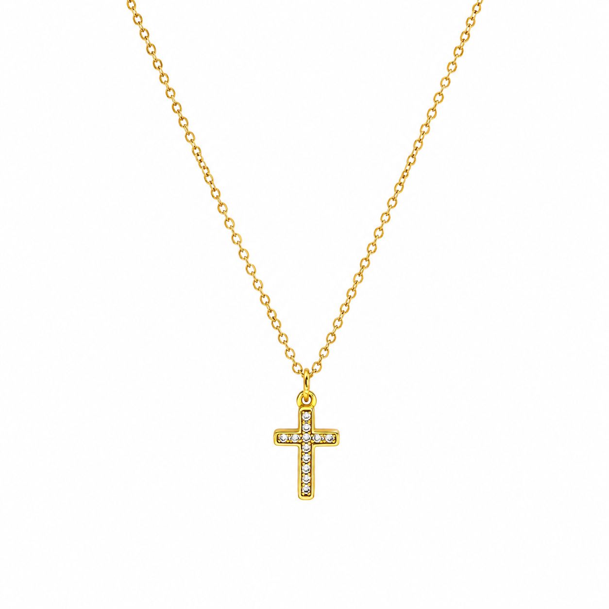 COLLAR CRUZ ZIRCONIAS