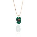 Hamsa necklace with Turkish eye