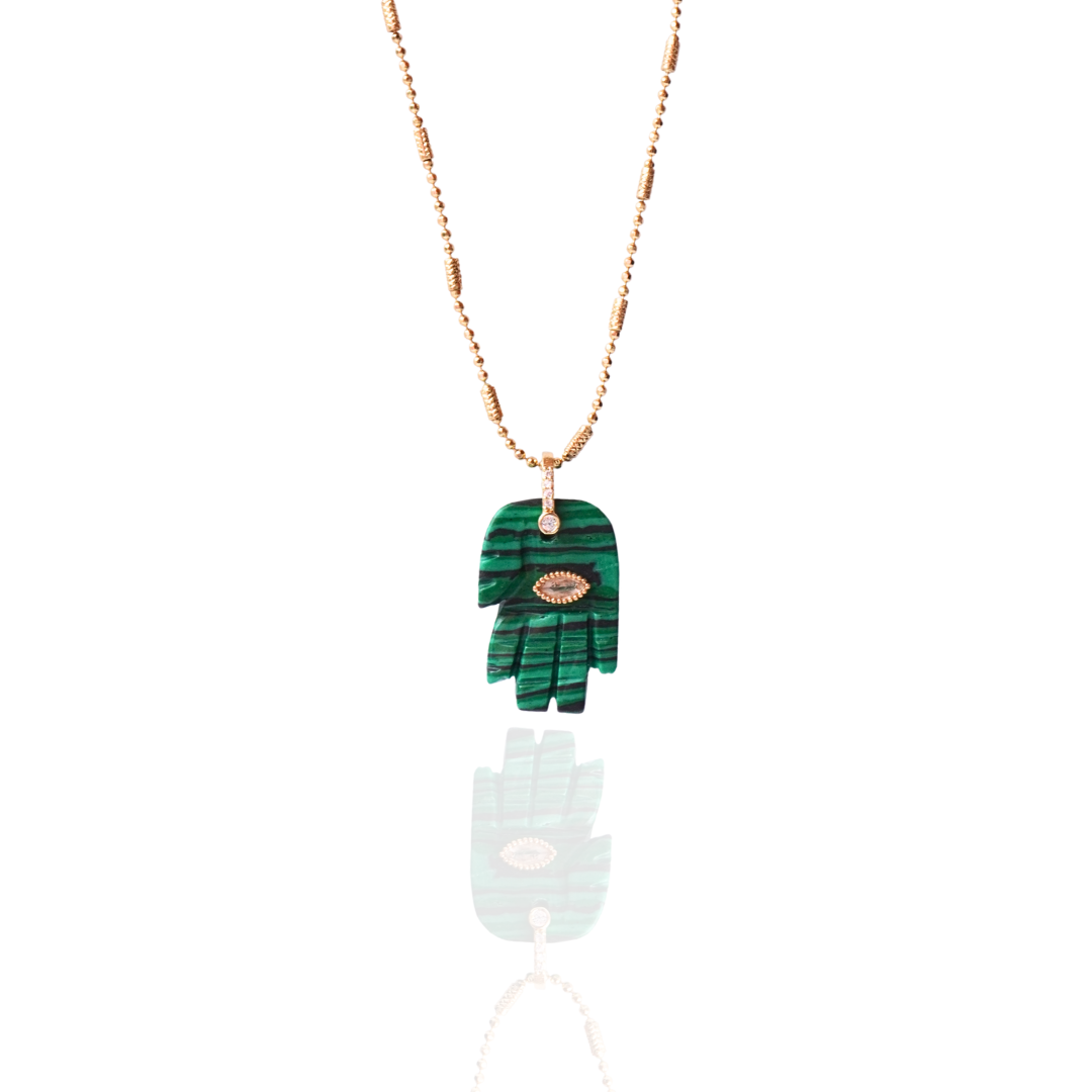 COLLAR HAMSA CON OJO TURCO
