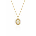 COLLAR MEDALLA BISEL PERLITAS