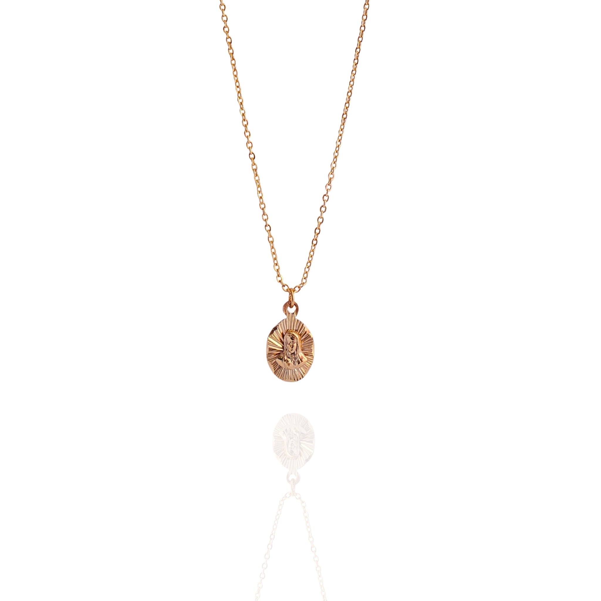 VIRGIN MARY MEDAL NECKLACE