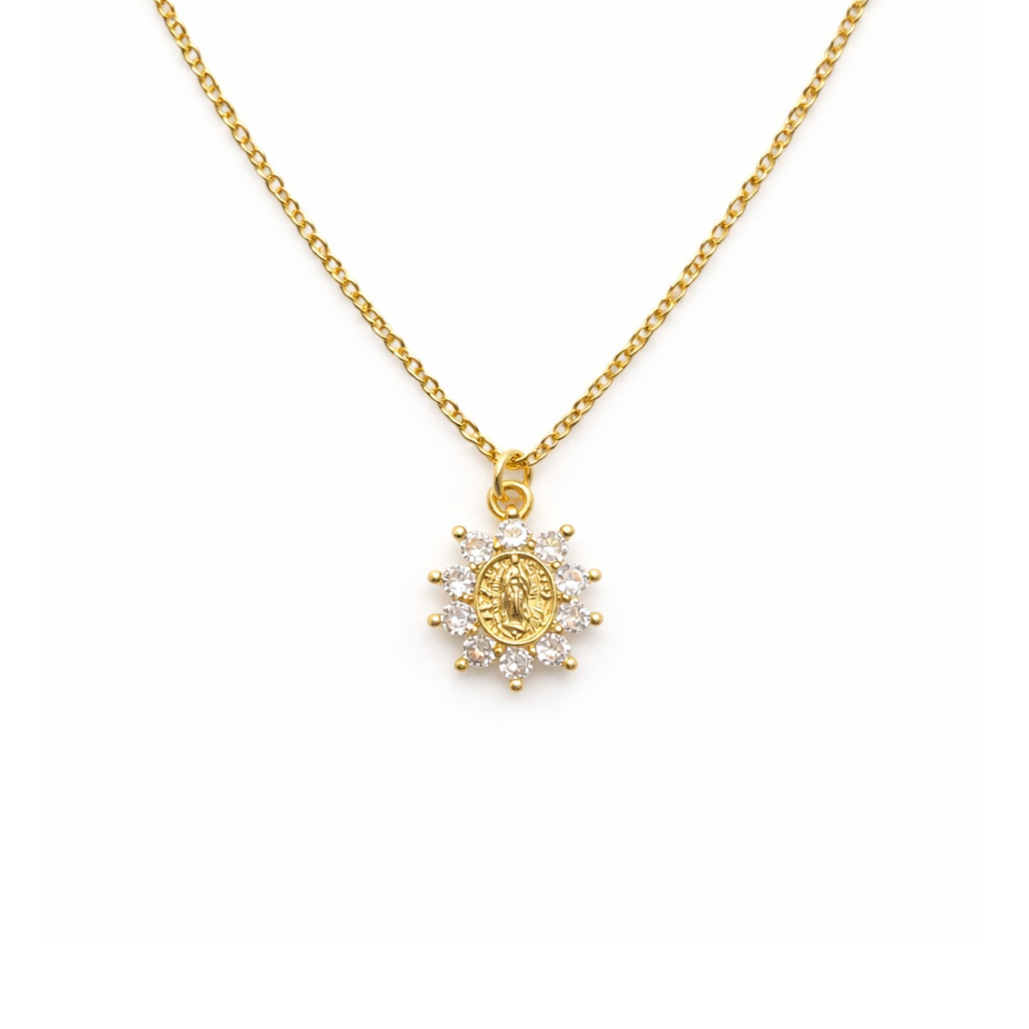 COLLAR NIÑA MEDALLA VIRGEN