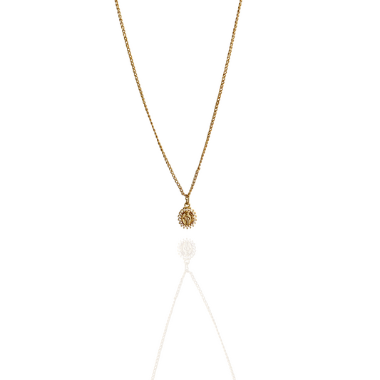 COLLAR MEDALLA VIRGEN MILAGROSA ZIRCONIAS
