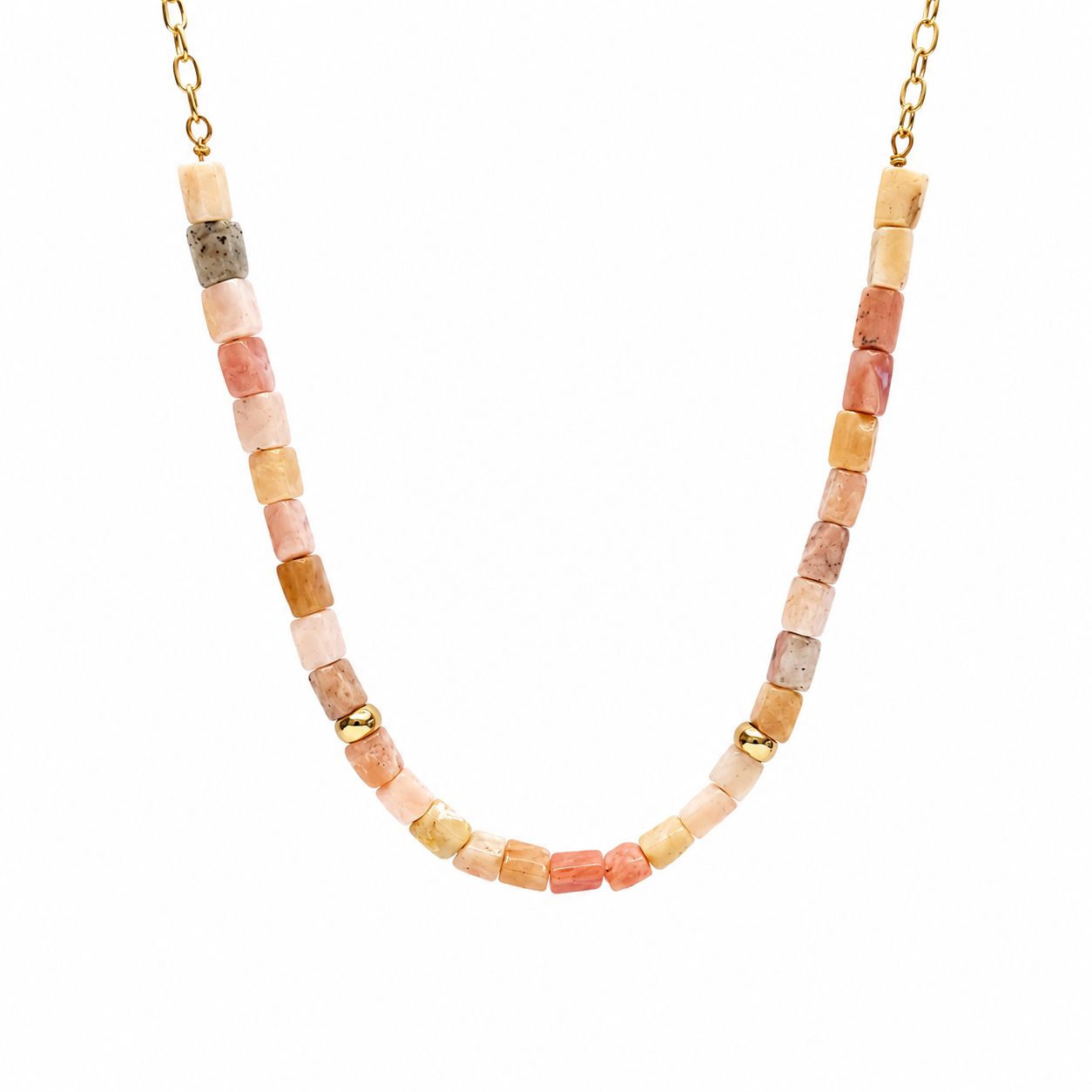 COLLAR OPALO ROSA
