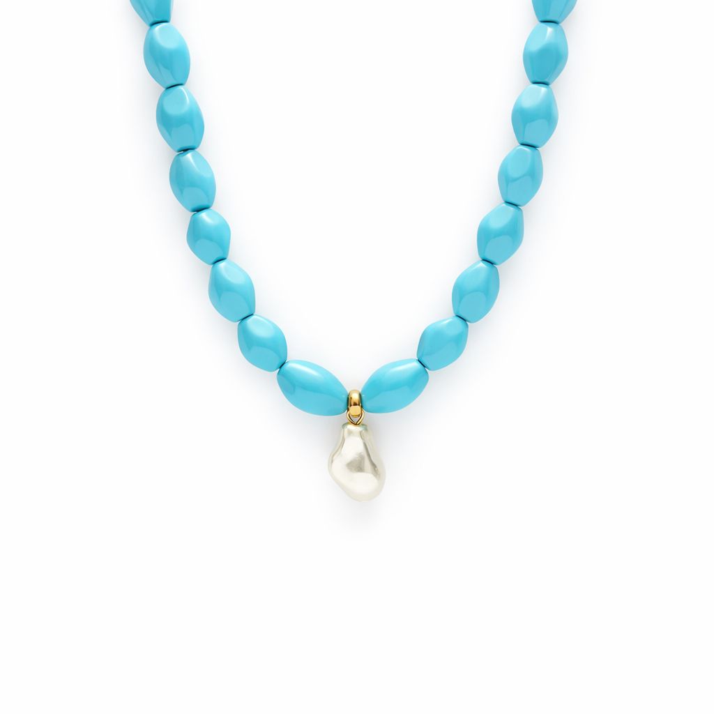 FACETED STONE NECKLACE