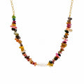 COLLAR TURMALINAS Y PERLA