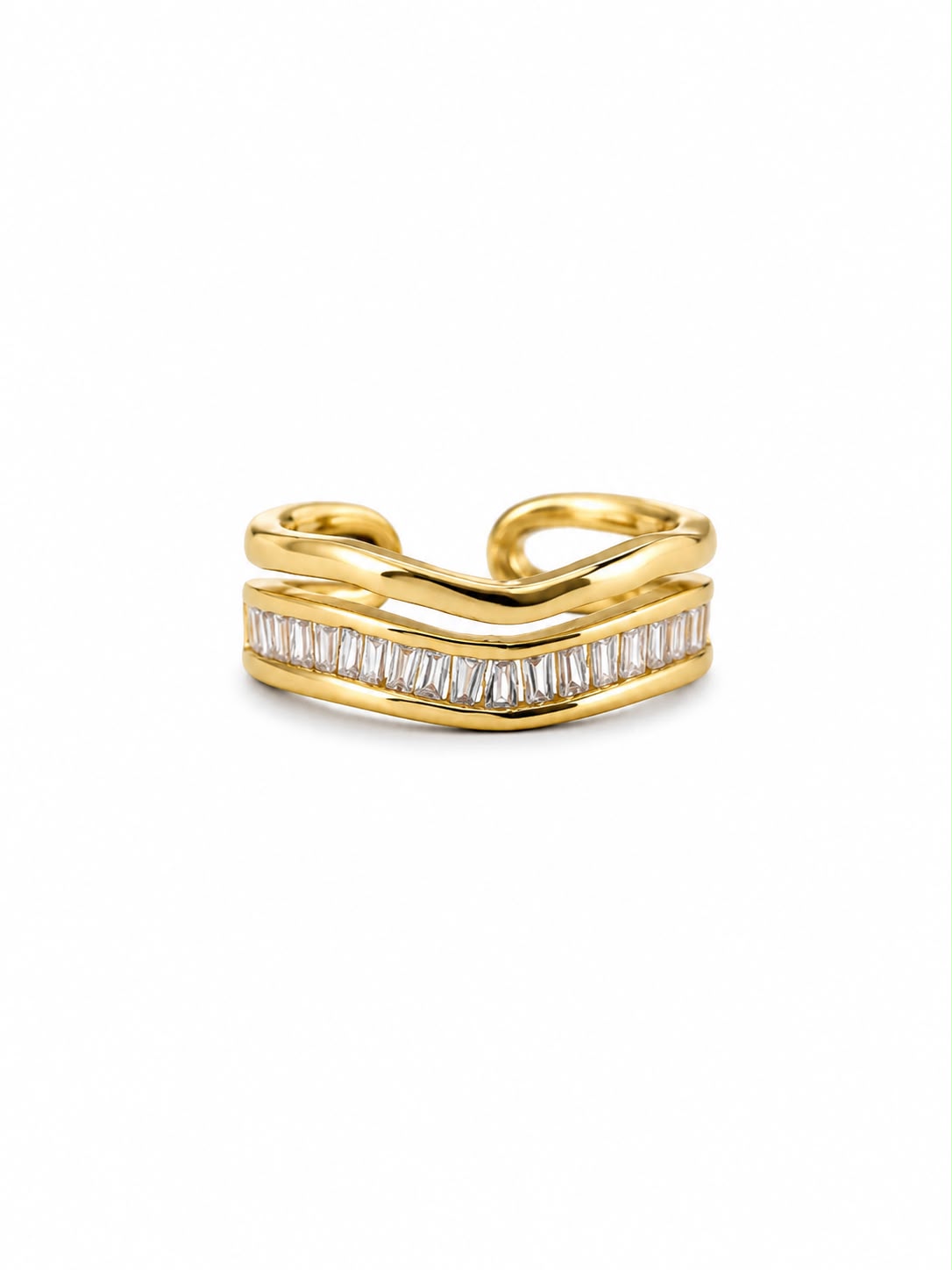ANILLO ONDAS ZIRCONIAS TRIANGULO