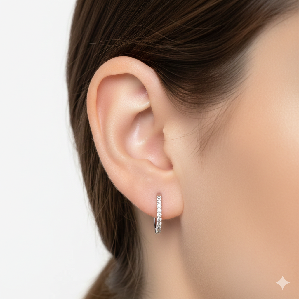 THIN DIAMOND EARRING
