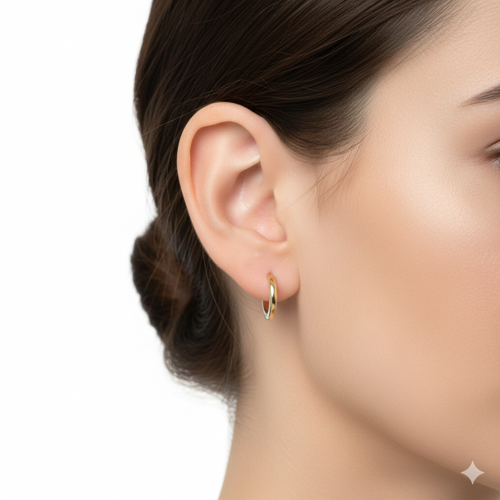 TWO-TONE EARRING