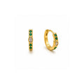 HUGGIES ZIRCONIAS VERDES Y ZIRCONIA OVAL