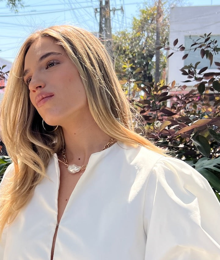 MABESHELL PEARL NECKLACE