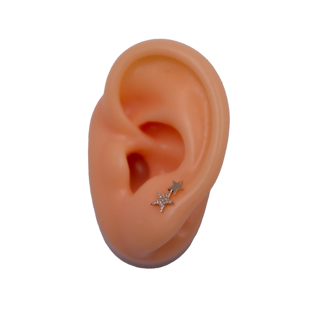 DOUBLE STAR EARRING