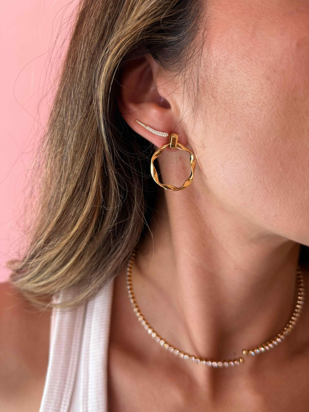 ARETES ARO TORCIDO