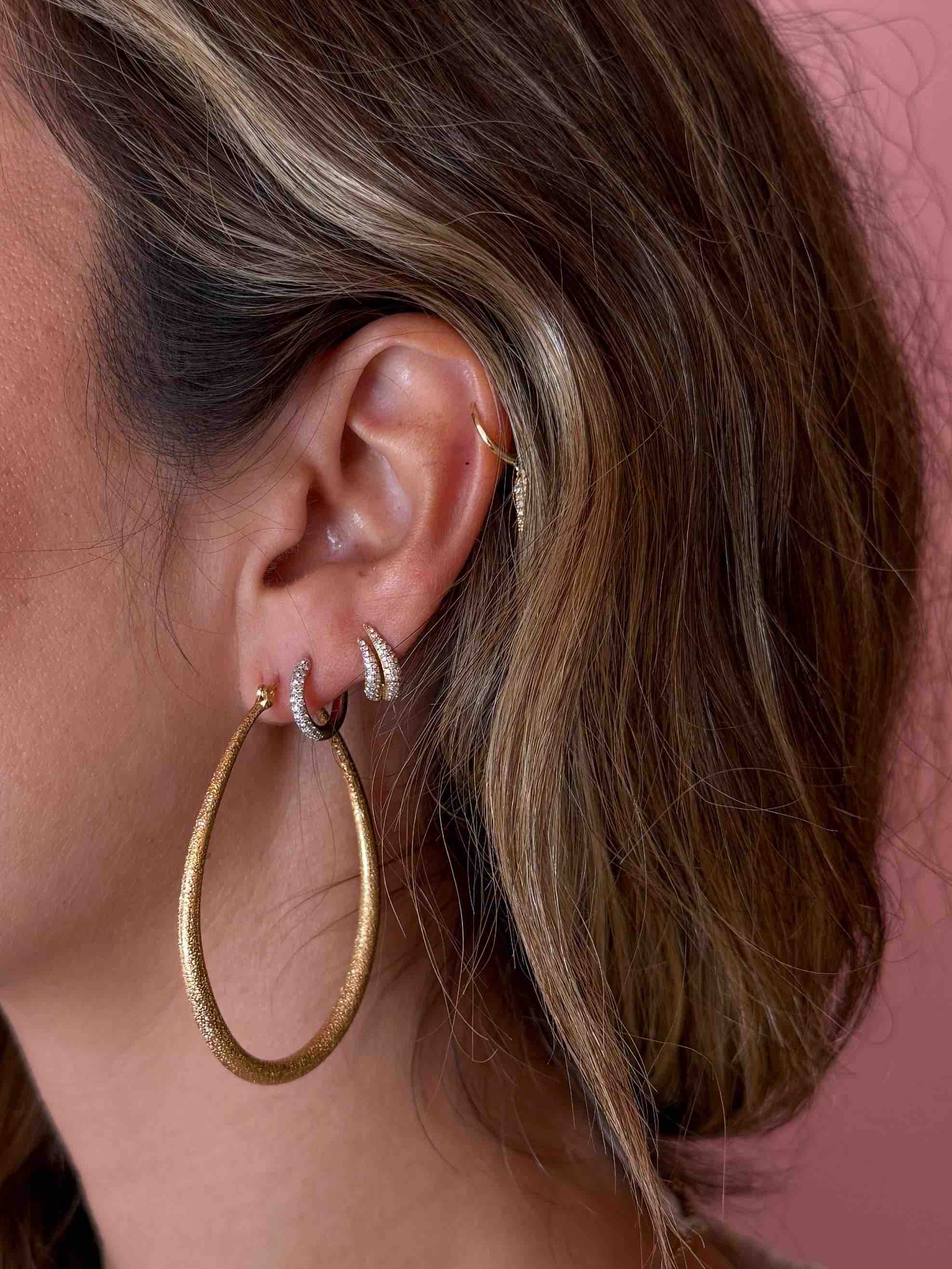 GRANULATED DROP EARRINGS