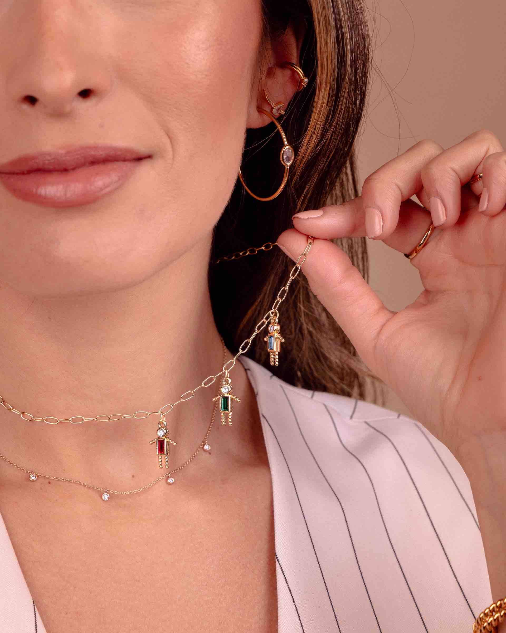 OVAL ZIRCONIA EARRINGS