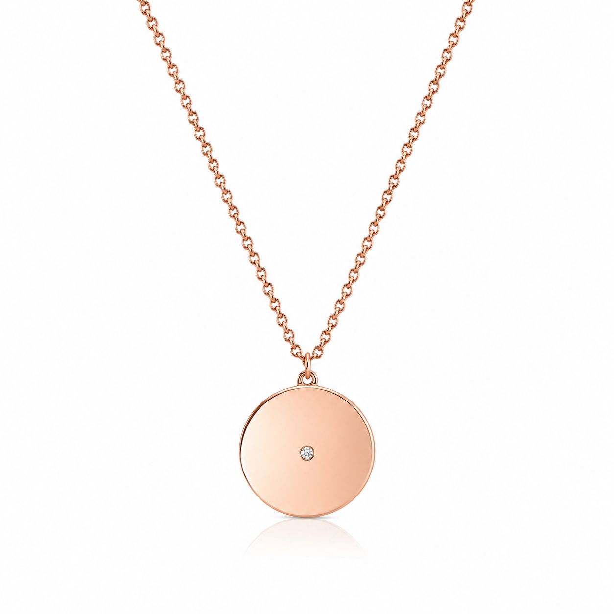 COLLAR MEDALLA ROSA