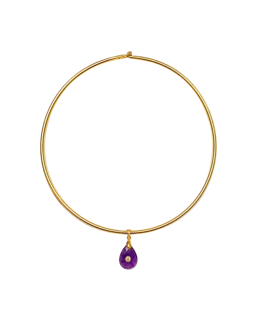 GARGANTILLA CON CHARM GOTA AMATISTA