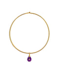 GARGANTILLA CON CHARM GOTA AMATISTA