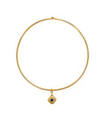 GARGANTILLA CON CHARM JASPE MADERA