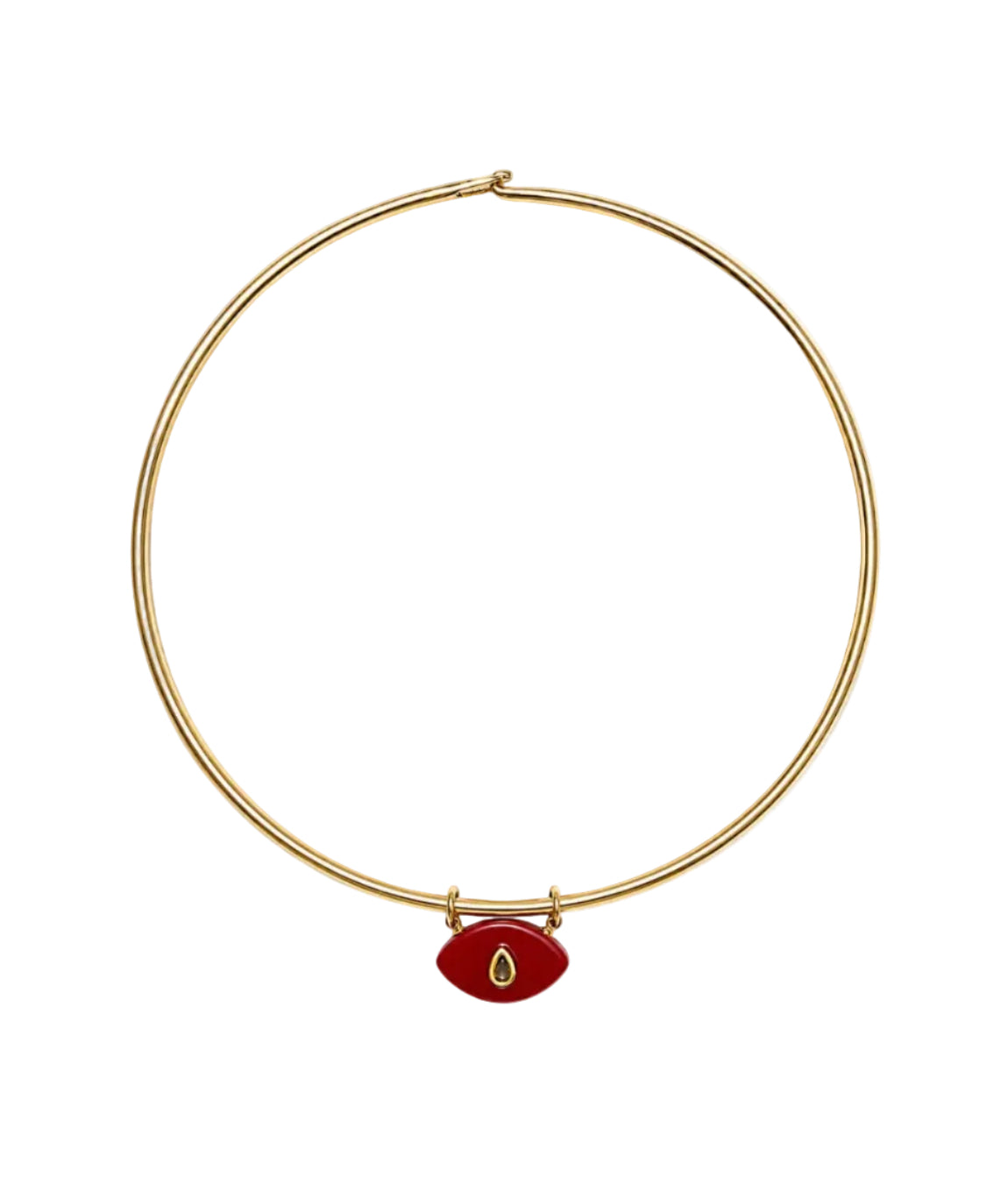 GARGANTILLA CON CHARM JADE ROJO