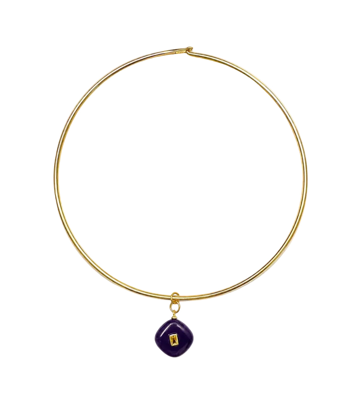 GARGANTILLA CON CHARM JADE MORADO