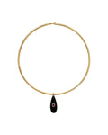 GARGANTILLA CON CHARM GOTA AGATA NEGRA