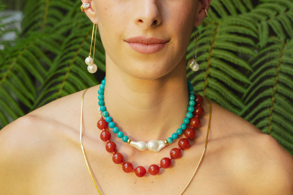 COLLAR ESFERAS JADE